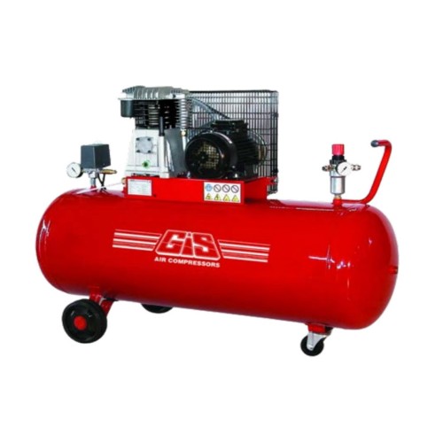 GIS Αεροσυμπιεστής 3HP 200LT Μαντεμένια Κεφαλή Made In Italy