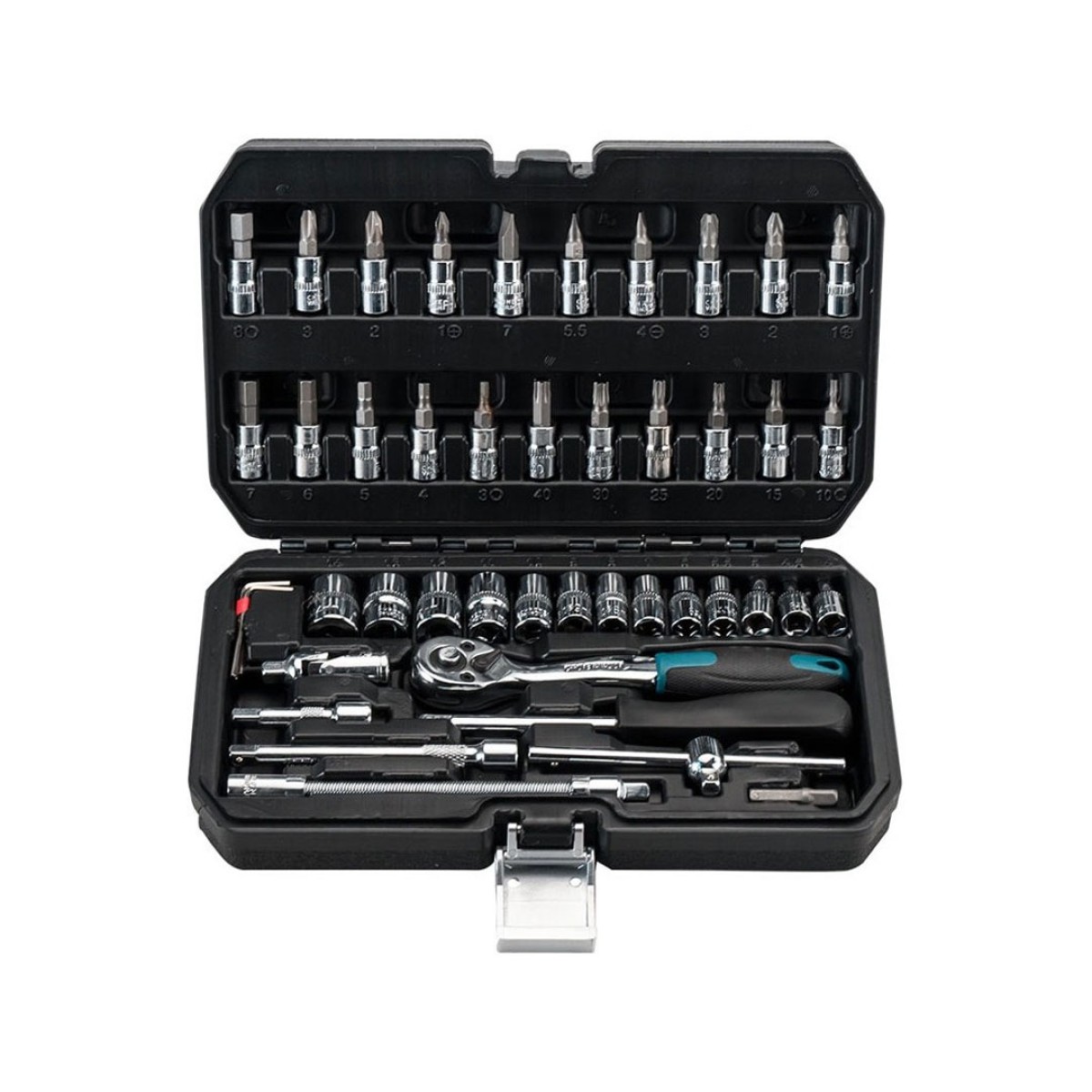 Bormann BHT5100 Σετ Κασετίνα Καρυδάκια 1/4'' 46 Τμχ. Με Καστάνια & Προέκταση 024675