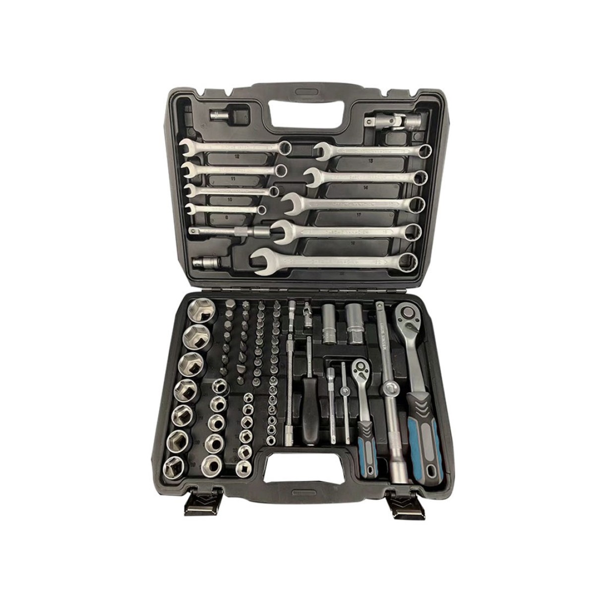 Bormann BHT5120 Σετ Κασετίνα Καρυδάκια 1/2'' & 1/4'' Με  Καστάνια & Γερμανοπολύγωνα 82 Τμχ. 077800