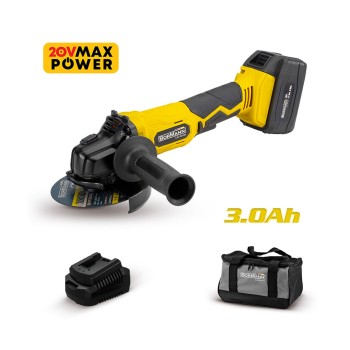 Bormann Γωνιακός Τροχός Μπαταρίας BCD2630 115mm + 10 Δίσκοι Κοπής + Γυαλιά Προστασίας