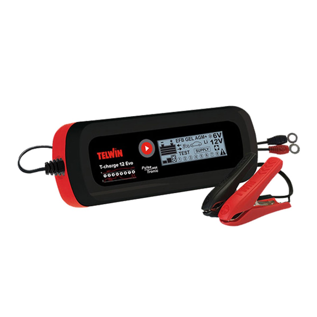 Telwin T-CHARGE 12 EVO Φορτιστής-Συντηρητής-Εκκινητής Μπαταριών 6 12 V - 807578