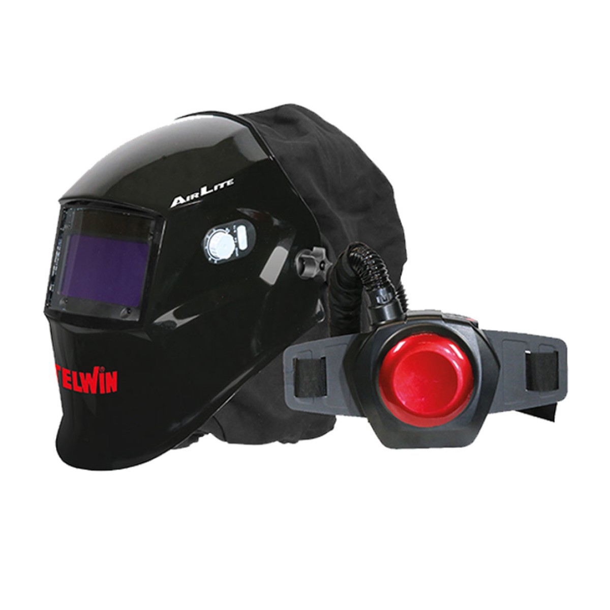 Telwin AIRLITE PAPR Ηλεκτρονική Μάσκα Ηλεκτροκόλλησης Με Ενεργό Αναπνευστήρα Καθαρισμού Αέρα - 804210