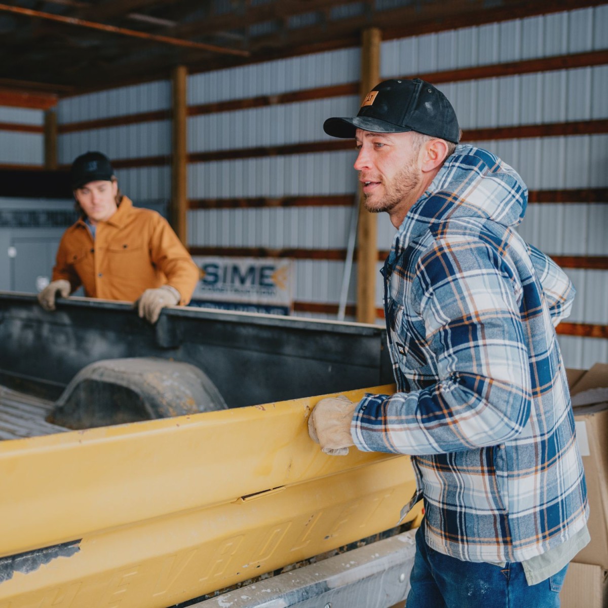 CAT Jacket Overshirt Εργασίας με κουκούλα Μπλε M 1040045