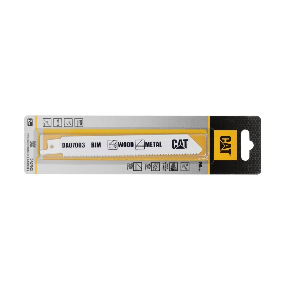 CAT Λάμα σπαθοσέγας ξύλου-μετάλλου 150mm S922HF σετ:2τεμ. DA07003