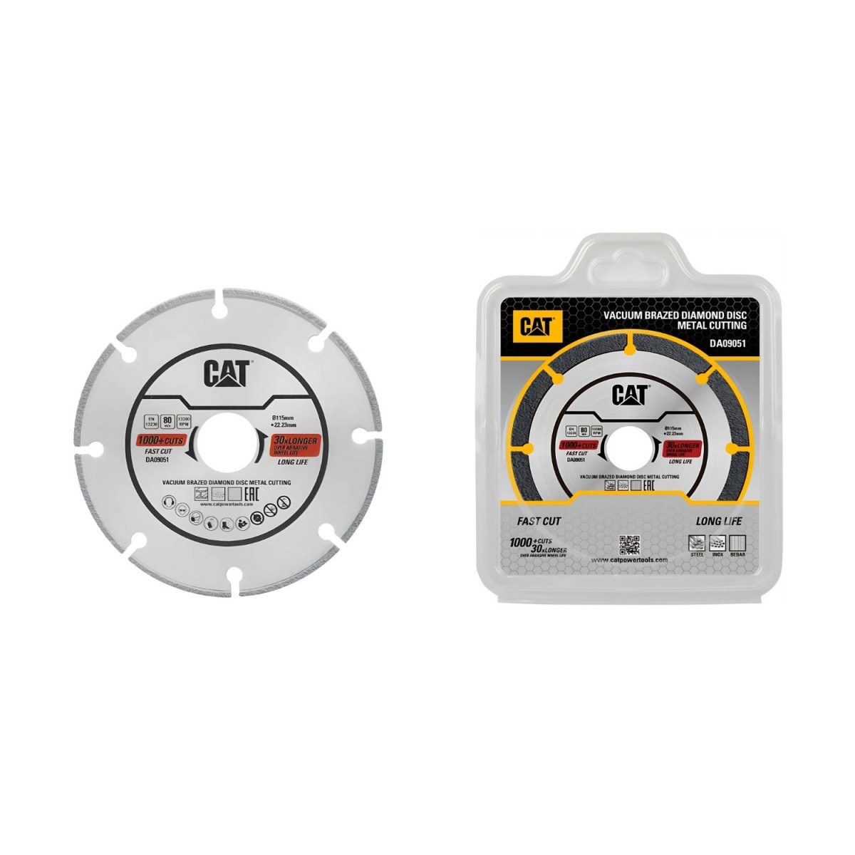 CAT Δίσκος κοπής inox διαμαντέ 115mm DA09051