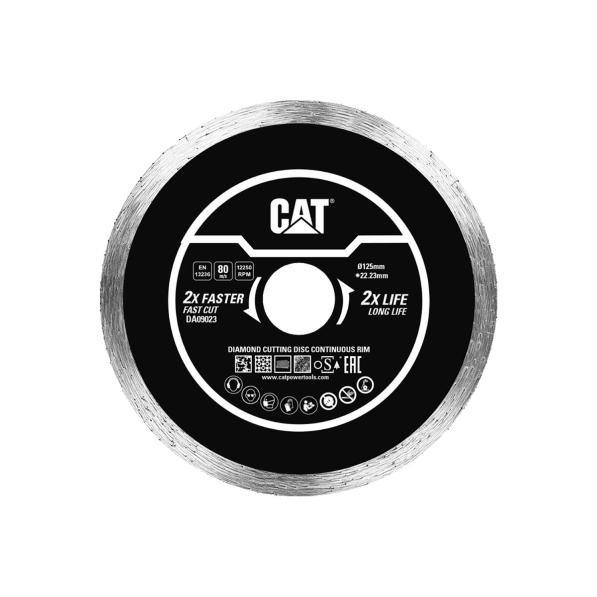 CAT Δίσκος κοπής διαμαντέ 125x22.23x1.6mm DA09023