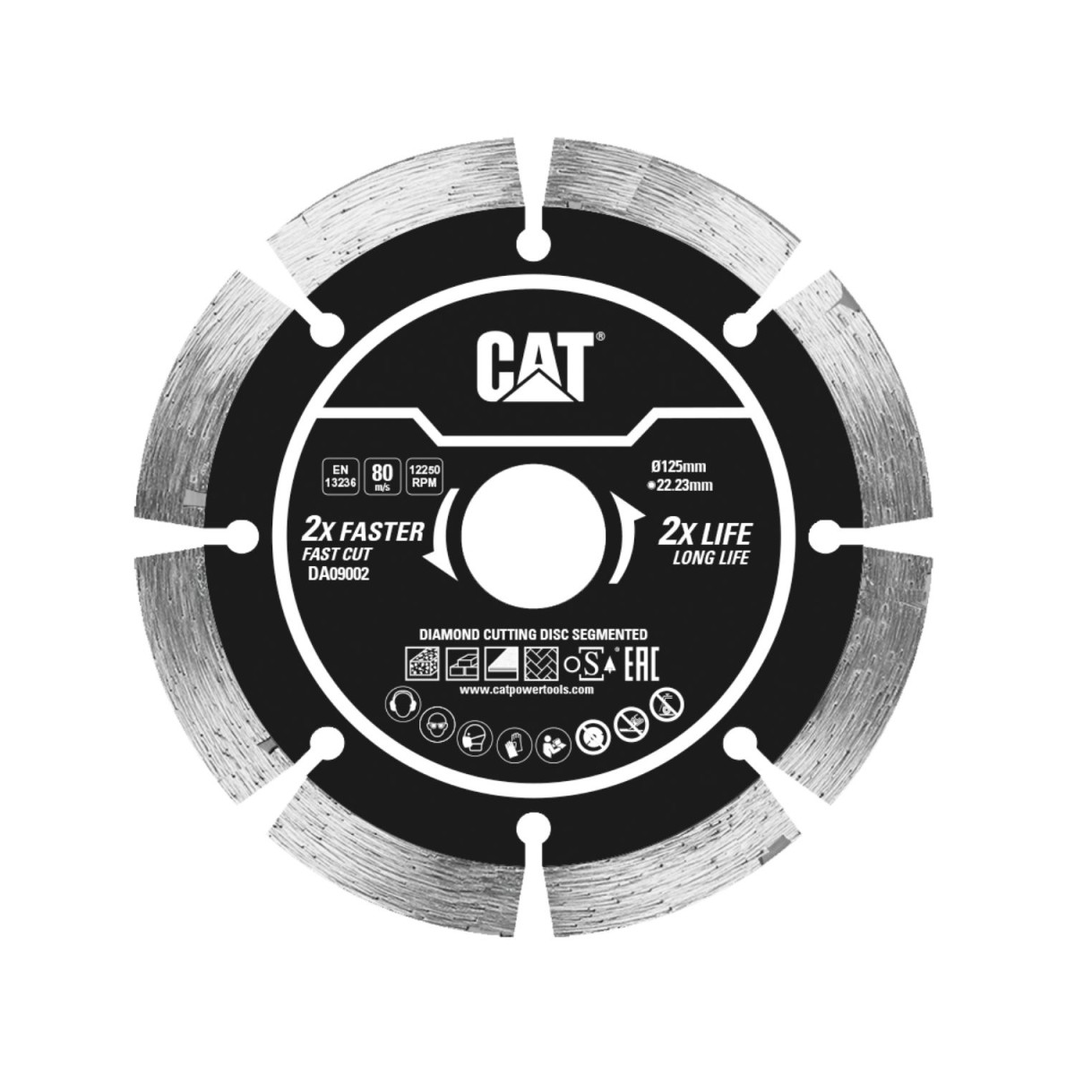 CAT Δίσκος κοπής διαμαντέ 125x22.23x2mm DA09002