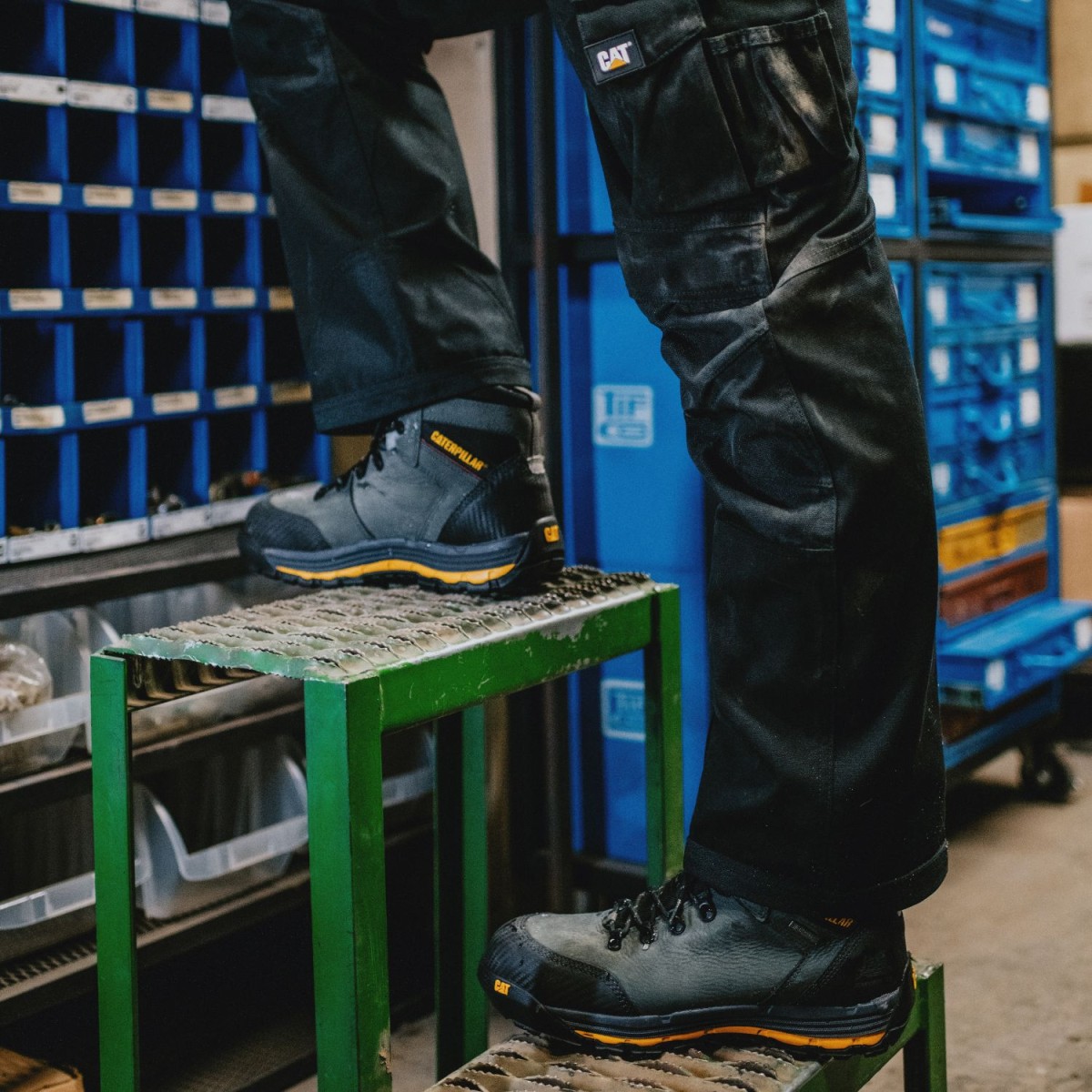 CAT Μποτάκι εργασίας Munising No41 S3 HRO SRA γκρι P720161