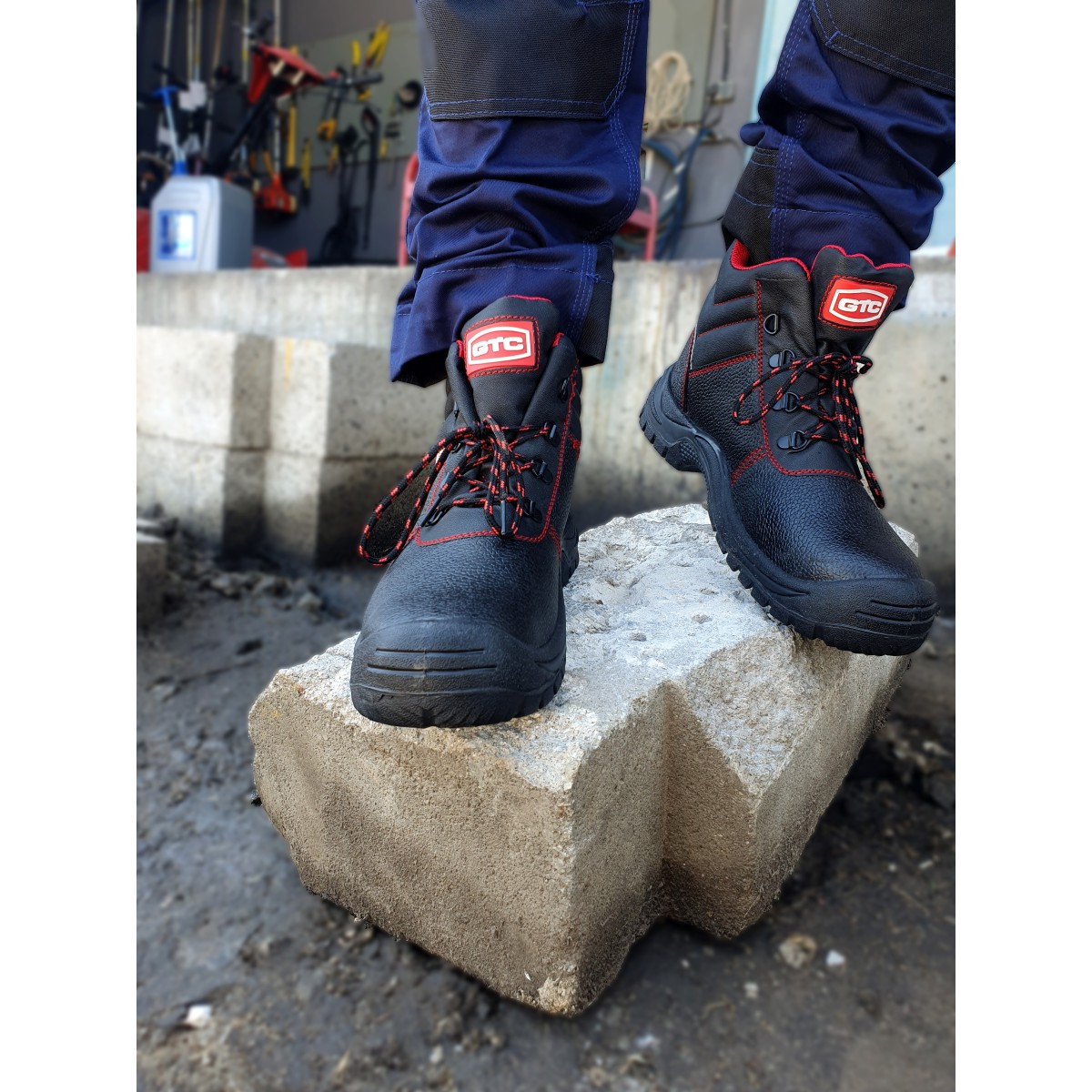 ΜΠΟΤΑΚΙ ΔΕΡΜΑΤΙΝΟ S3 ΑΔΙΑΒΡΟΧΟ ΜΑΥΡΟ Νο.43 BSH102