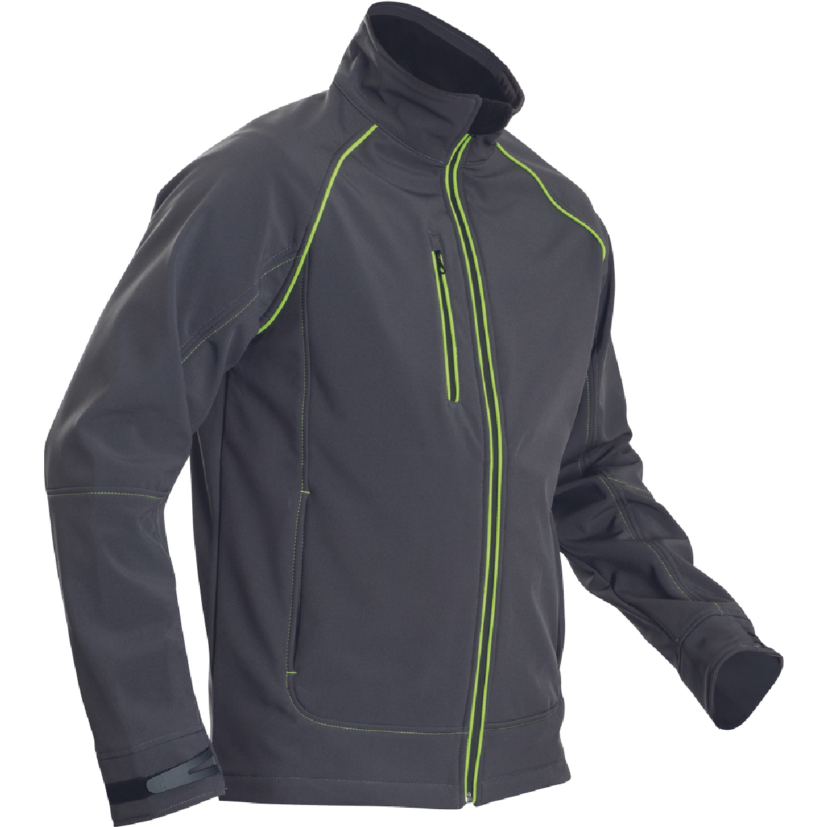 ΜΠΟΥΦΑΝ SOFTSHELL ΕΡΓΑΣΙΑΣ ΑΔΙΑΒΡΟΧΟ GREENDALE ΑΝΘΡΑΚΙ/ΛΑΙΜ 94%poly-6%elast, 320 g/m² XL