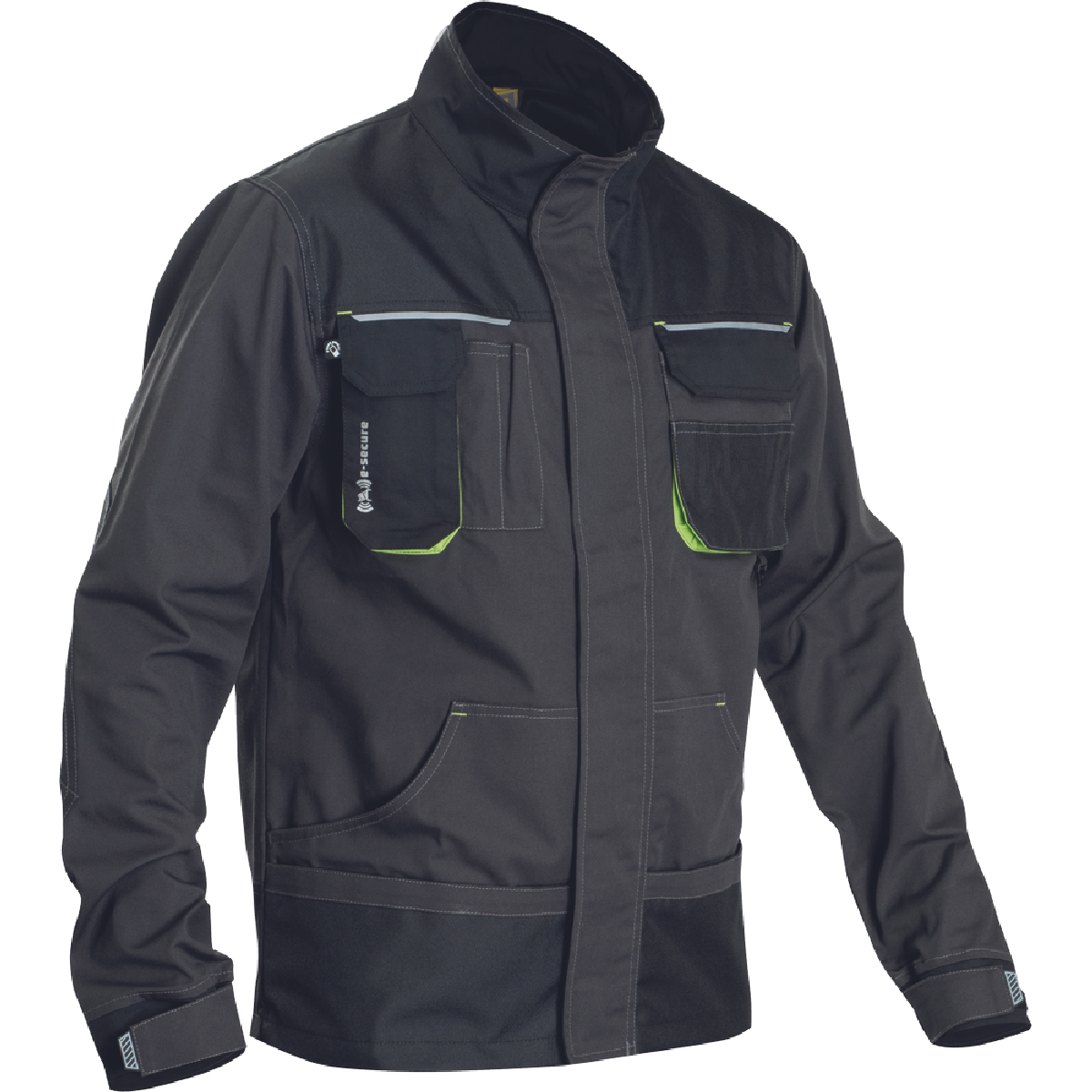 ΜΠΟΥΦΑΝ ΕΡΓΑΣΙΑΣ GREENDALE ΑΝΘΡΑΚΙ/ΛΑΙΜ 65%poly-35%cott, 270 g/m² No 60/2XL