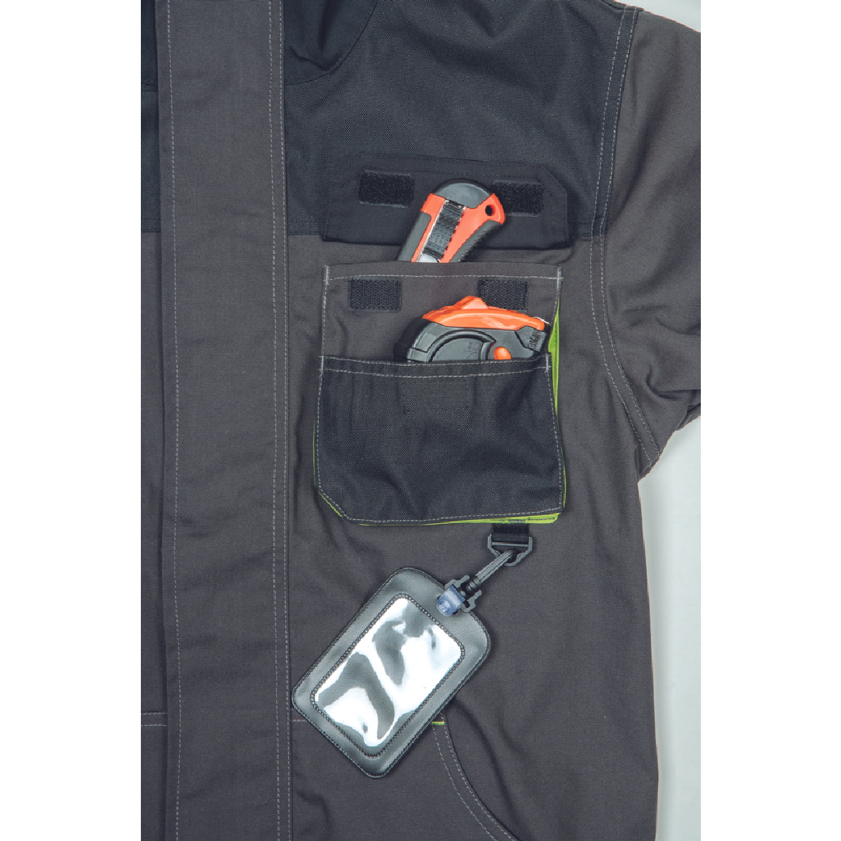 ΜΠΟΥΦΑΝ ΕΡΓΑΣΙΑΣ GREENDALE ΑΝΘΡΑΚΙ/ΛΑΙΜ 65%poly-35%cott, 270 g/m² No 60/2XL