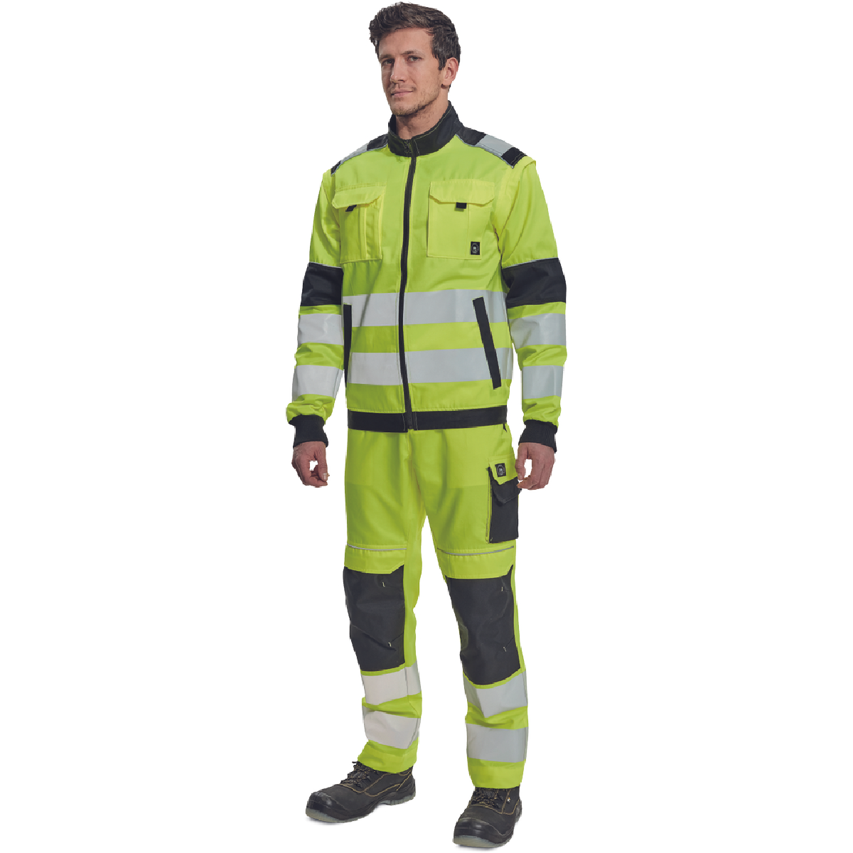 ΜΠΟΥΦΑΝ ΕΡΓΑΣΙΑΣ MAX VIVO 2σε1 ΚΙΤΡΙΝΟ ΥΨΗΛΗΣ ΕΥΡΚΙΝΕΙΑΣ 65%poly-35%cott, 250 g/m² No 54/L