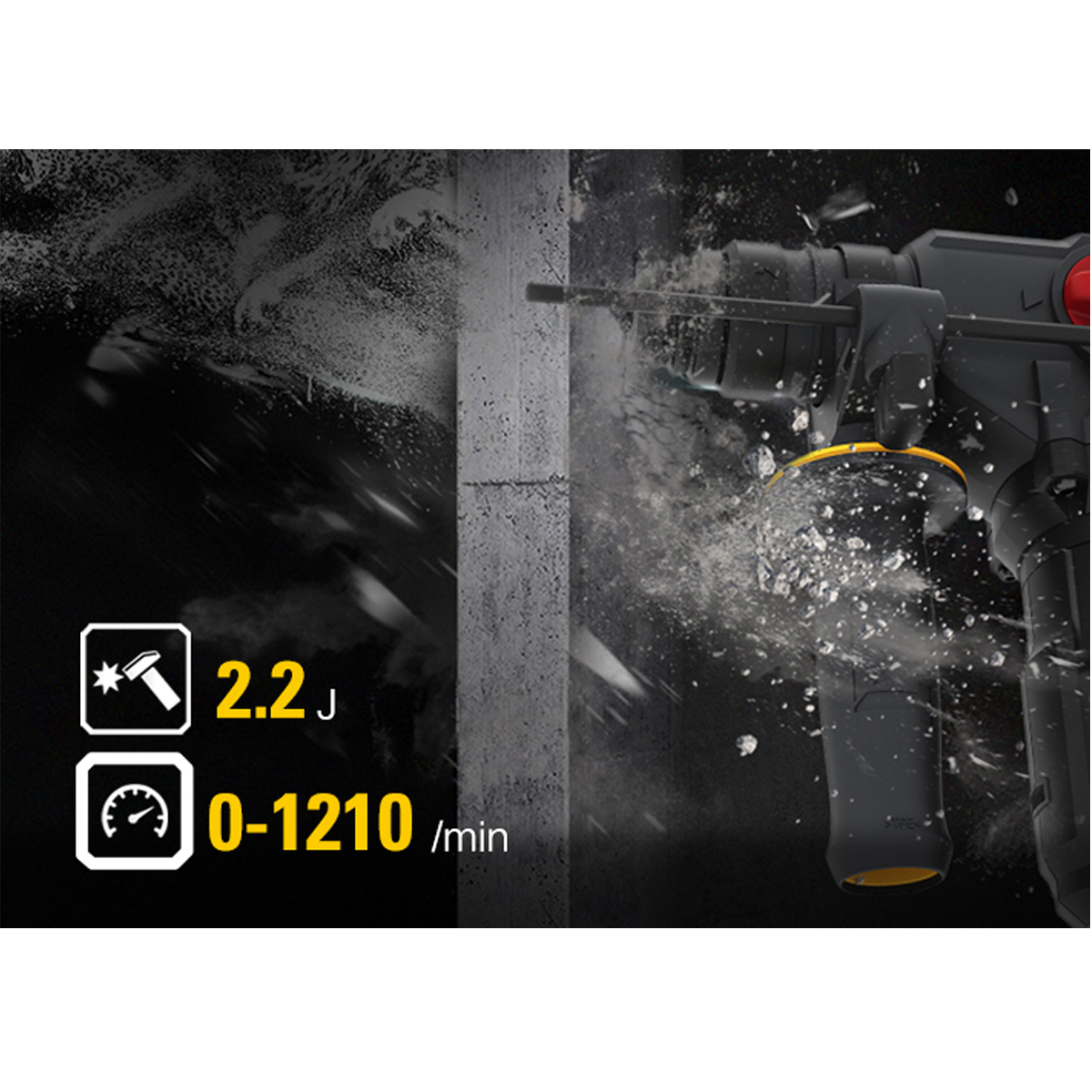 CAT Combo-09 Περιστροφικό Πιστολέτο Μπαταρίας 2.2J DX21B 18V + Κασετίνα + 2 Μπαταρίες 4.0AH + Φορτιστής