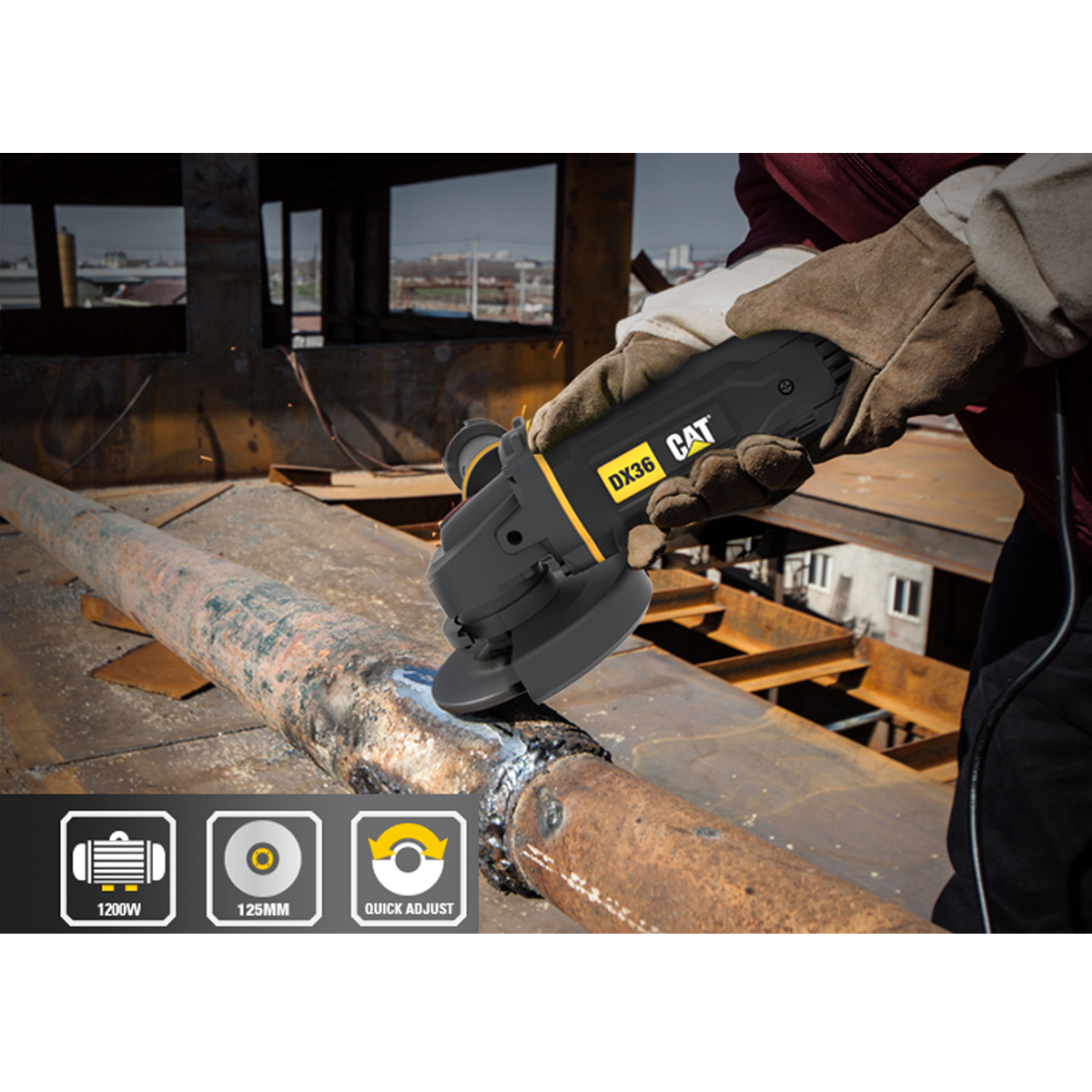 CAT DX36 Γωνιακός Τροχός 125ΜΜ 1200W 