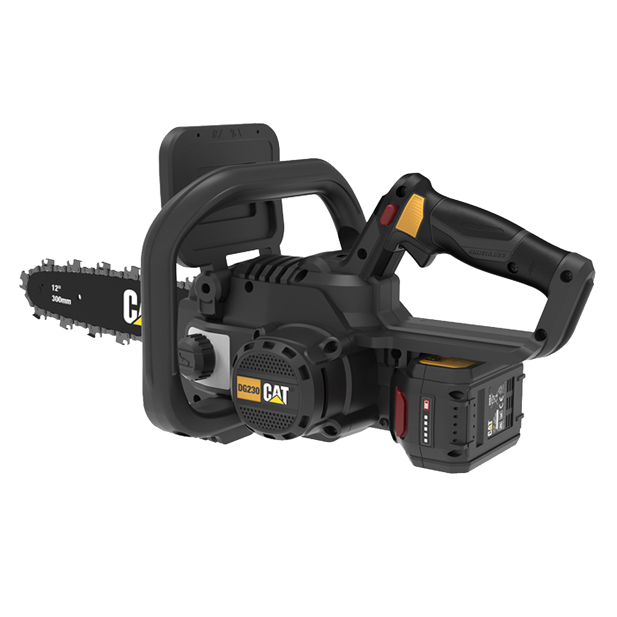 CAT DG230 Αλυσοπρίονο Μπαταρίας 18V Li-ion 4.0AH με Λάμα 30cm
