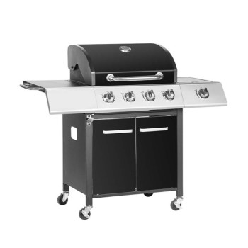 Bormann Elite BBQ 4500 Ψησταριά Υγραερίου SUPERB 4 Εστίες Και Πλαϊνό Μάτι Με Μαντεμένια Σχάρα 037897