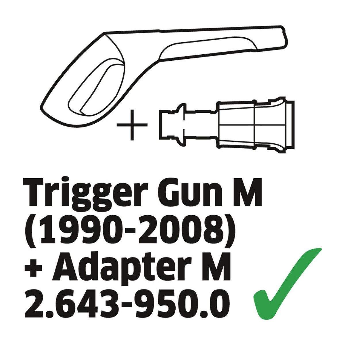 Karcher Adapter M Αντάπτορας Πιστολιών (Κατασκευής έως 2010) Για Νέες Κάνες Karcher - 2.643-950.0