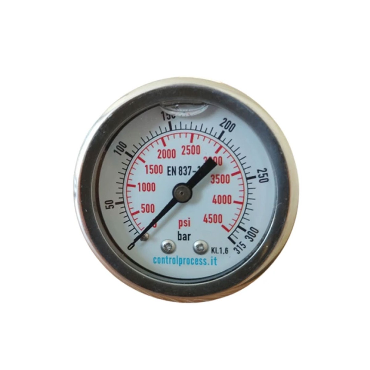 Μανόμετρο Γλυκερίνης Φ50 1/4 Πίσω Βόλτα 315 Bar