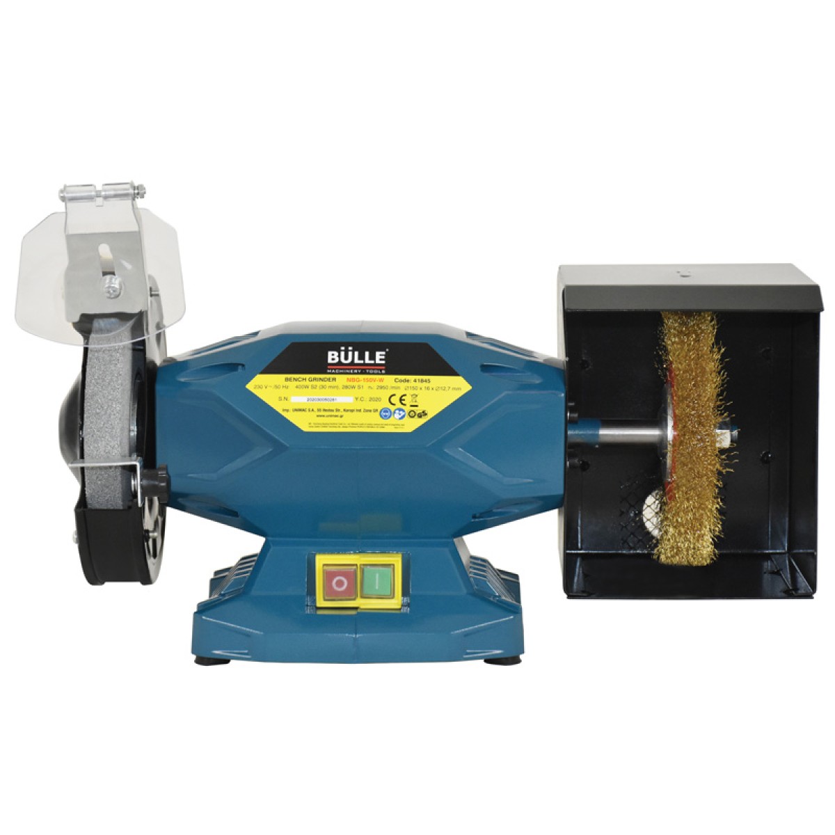 Bulle Δίδυμος Τροχός 400W 150mm Με Βούρτσα - 41845