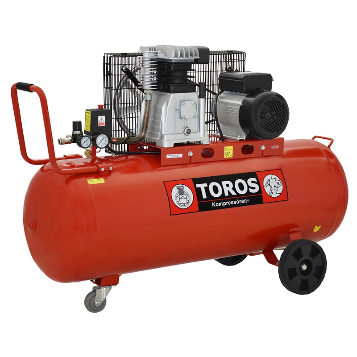 Toros Αεροσυμπιεστής Με Ιμάντα 150Lt 3.0Hp - 602039