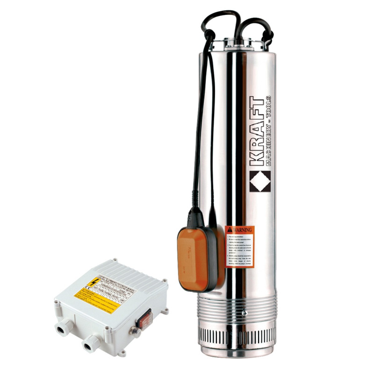 Kraft SCM4 Υποβρύχια Αντλία Πηγαδιών Inox Με Φλοτέρ Και Πίνακα 750 W - 63522