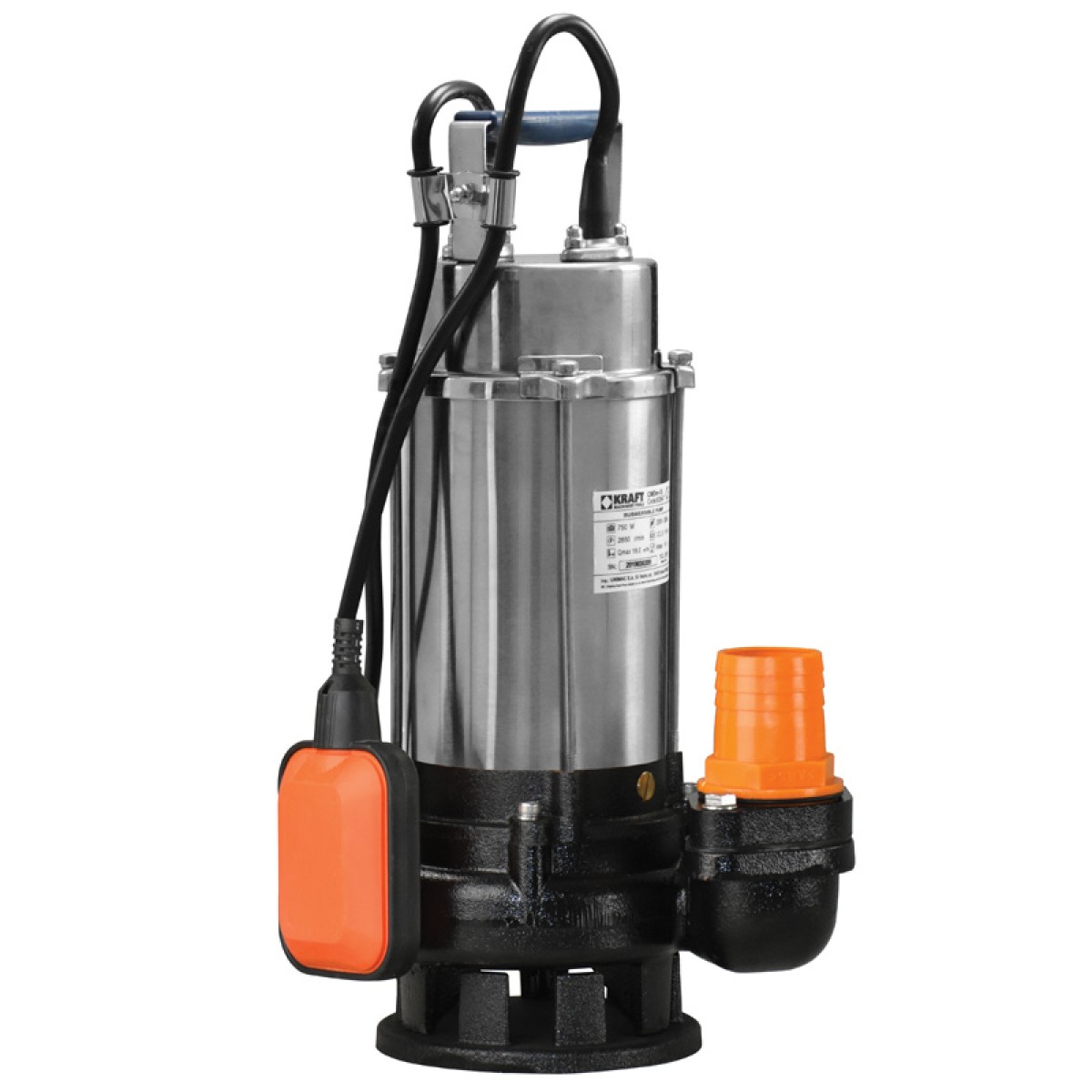 Kraft Υποβρύχια Αντλία Ακαθάρτων Υδάτων Inox 750 W - 63547