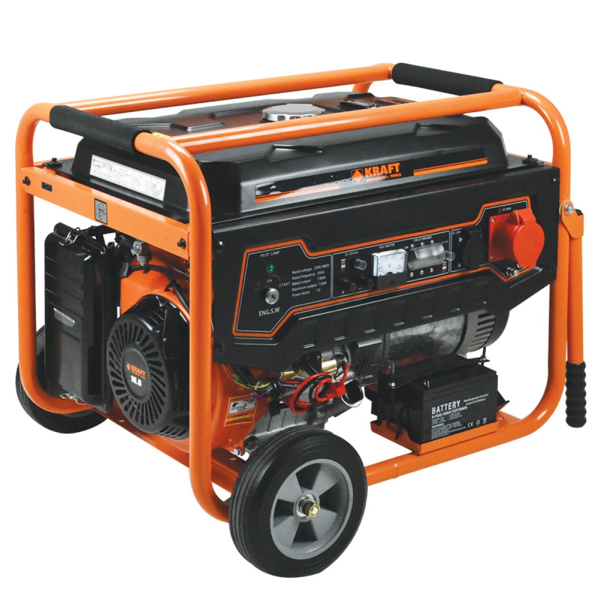 Kraft Ηλεκτρογεννήτρια Βενζίνης Με Μίζα 7000 W LT9000-3 - 63736