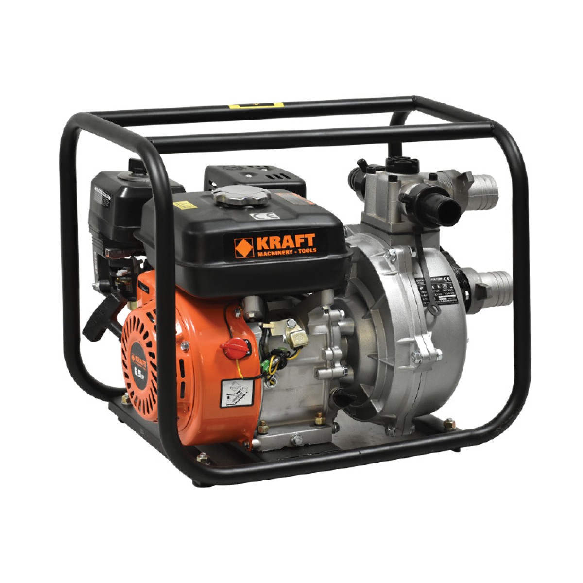 Kraft Βενζινοκίνητη Αντλία Υψηλού Μανομετρικού 65m Κατάλληλη Για Πυρόσβεση 196cc - 63763