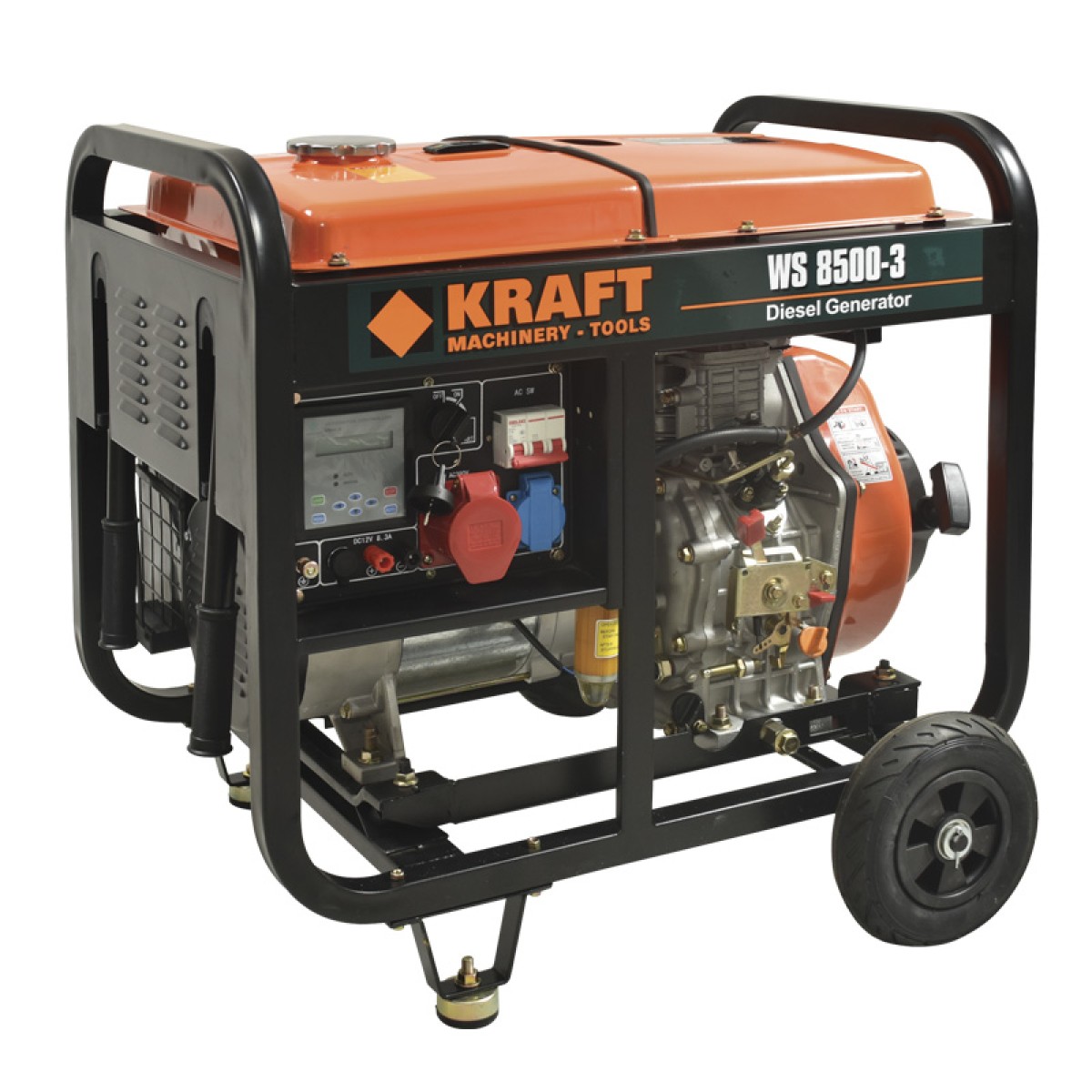 Kraft WS8500-3 Γεννήτρια Πετρελαίου 6000 W Τριφασική Με Μίζα - 63771