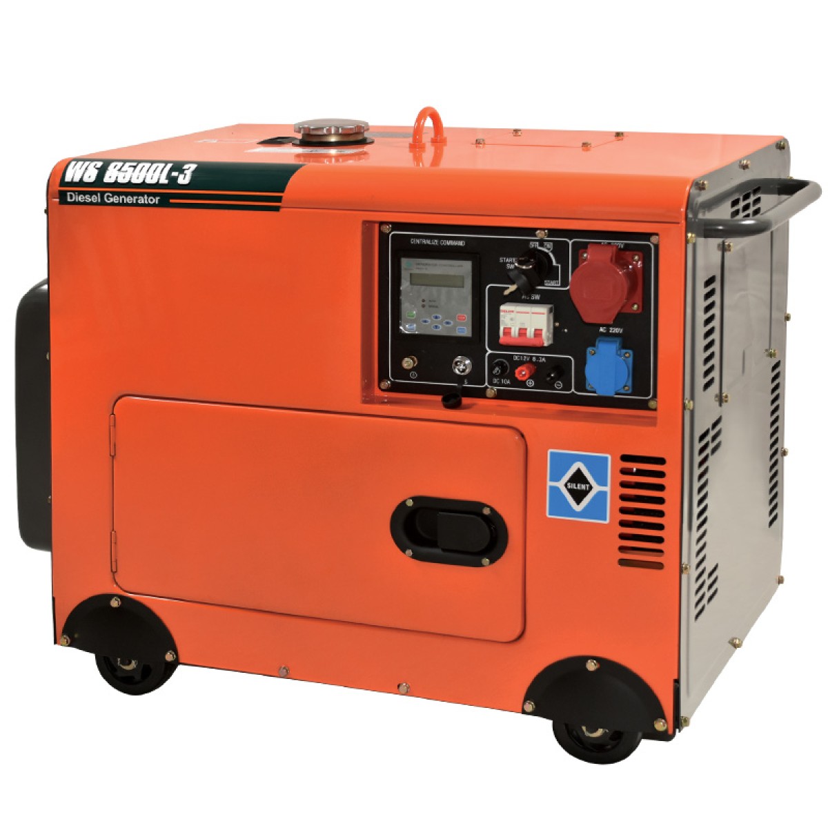 Kraft WS8500L-3 Γεννήτρια Πετρελαίου Κλειστού Τύπου Τριφασική Με Μίζα Και Πίνακα - 63772 Kraft WS8500L-3 Γεννήτρια Πετρελαίου Κλειστού Τύπου Τριφασική Με Μίζα Και Πίνακα - 63772