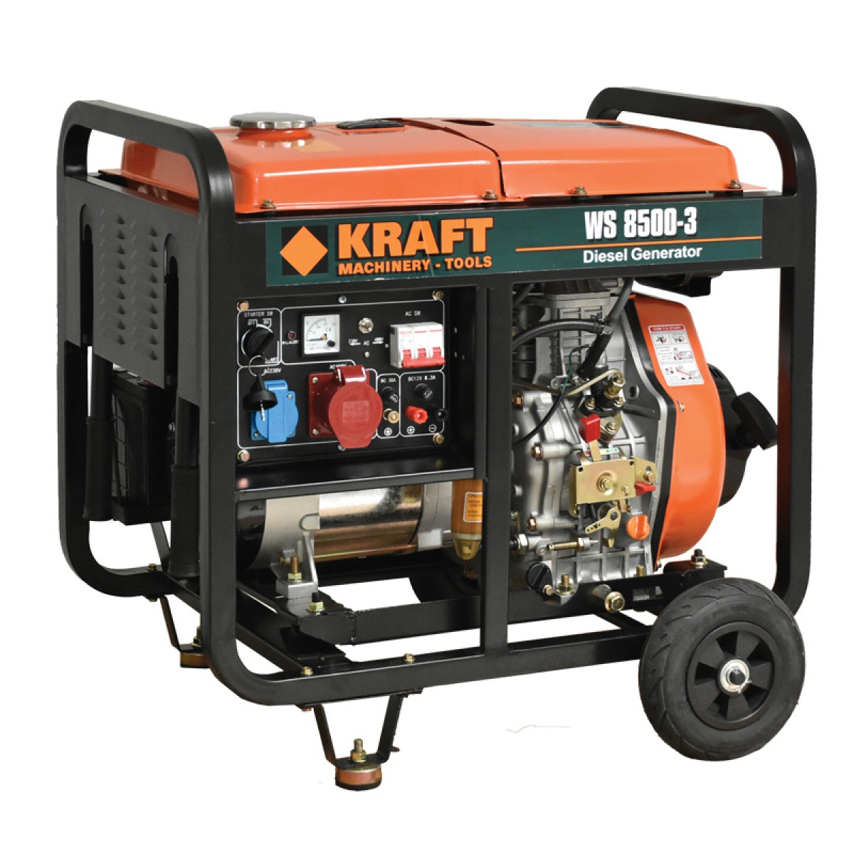 Kraft WS8500-3  (3-ph) EQUAL POWER Γεννήτρια Πετρελαίου Τριφασική Με Μίζα - 63774