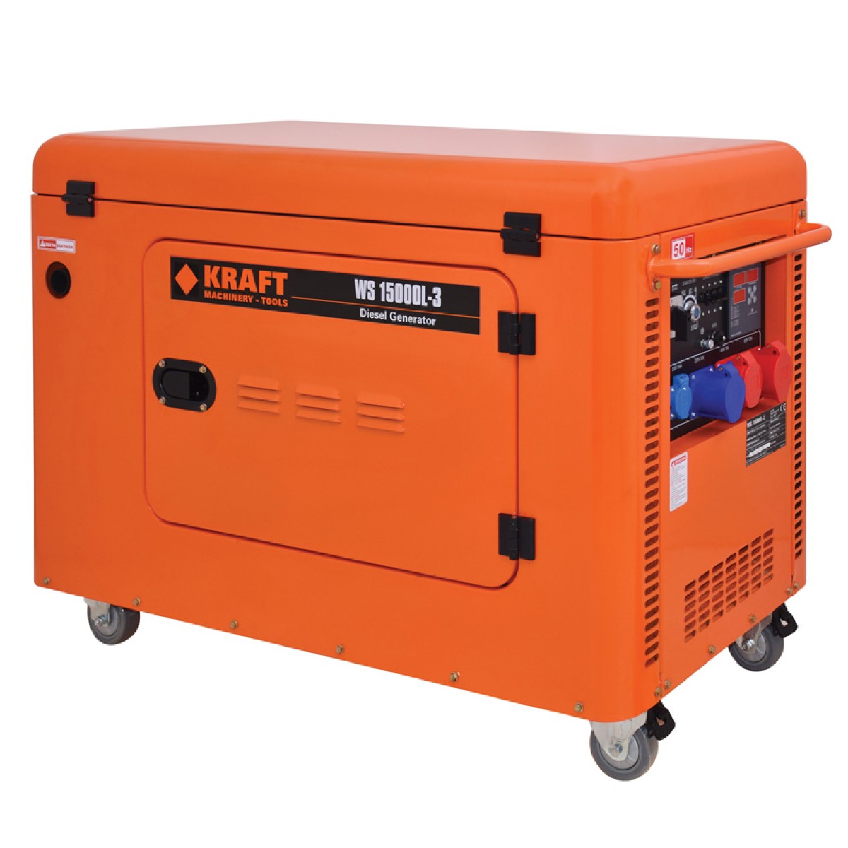 Kraft WS15000L-3 (ATS) Γεννήτρια Πετρελαίου Κλειστού Τύπου Τριφασική Με Μίζα Και Πίνακα - 63777