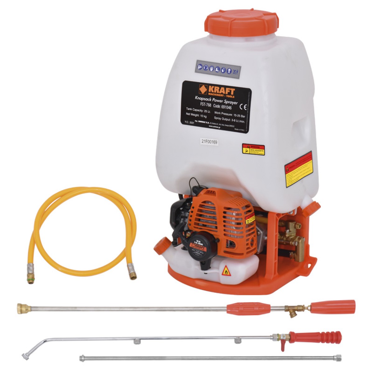 Kraft Ψεκαστήρας Πλάτης Βενζίνης 25LT - 691046