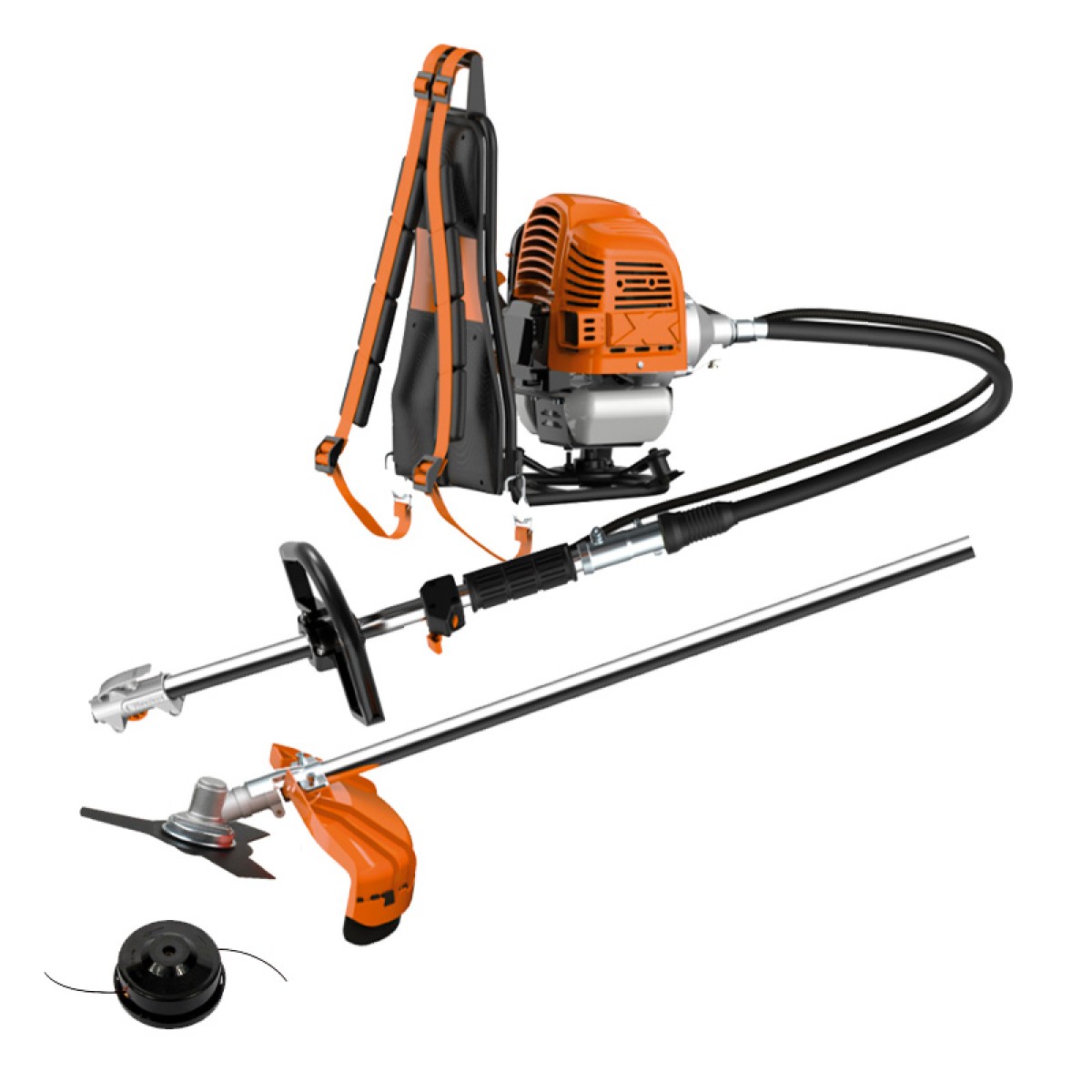 Kraft Θαμνοκοπτικό Βενζινοκίνητο Πλάτης 52cc - 691055