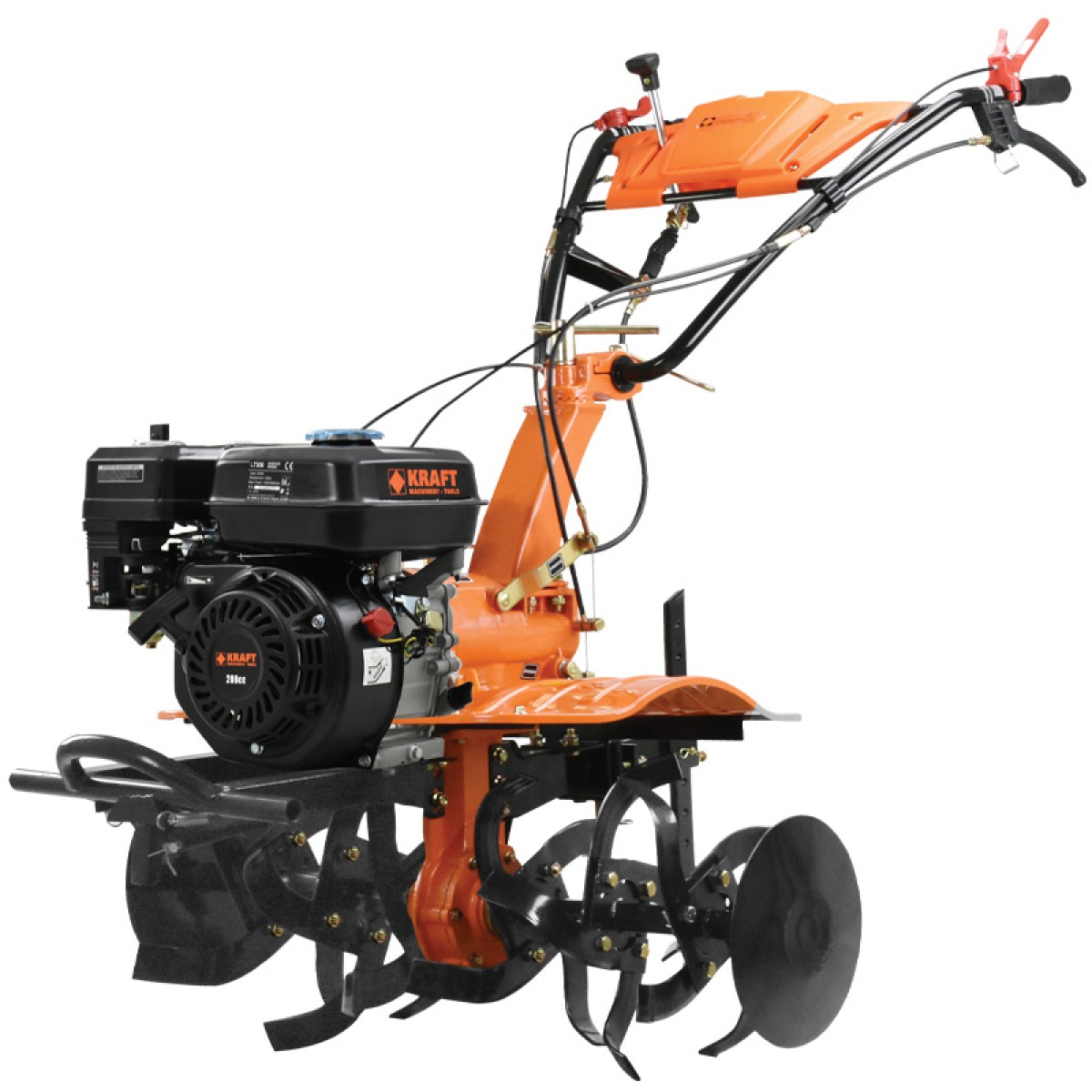 Kraft SC1000 Σκαπτικό Βενζίνης 208cc Με Σασμάν Και Κορώνα-Πηνίο - 691077